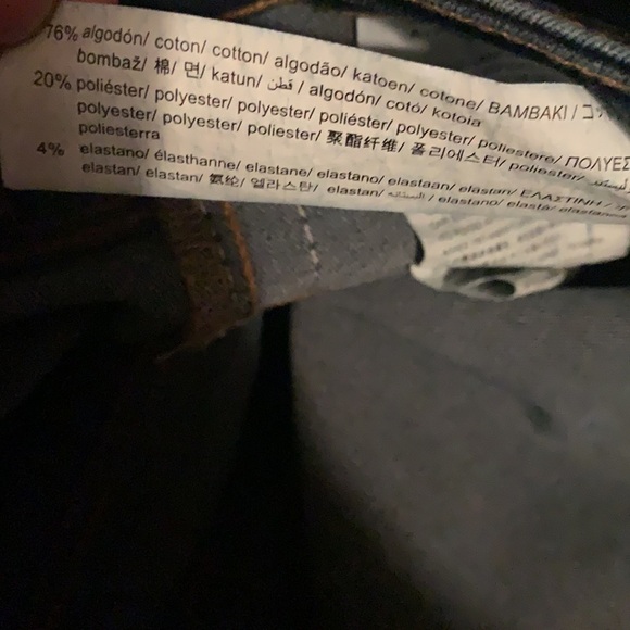 Zara High Rise Side Stripe Skinny Jeans Dark Wash size 10 - Picture 6 of 15